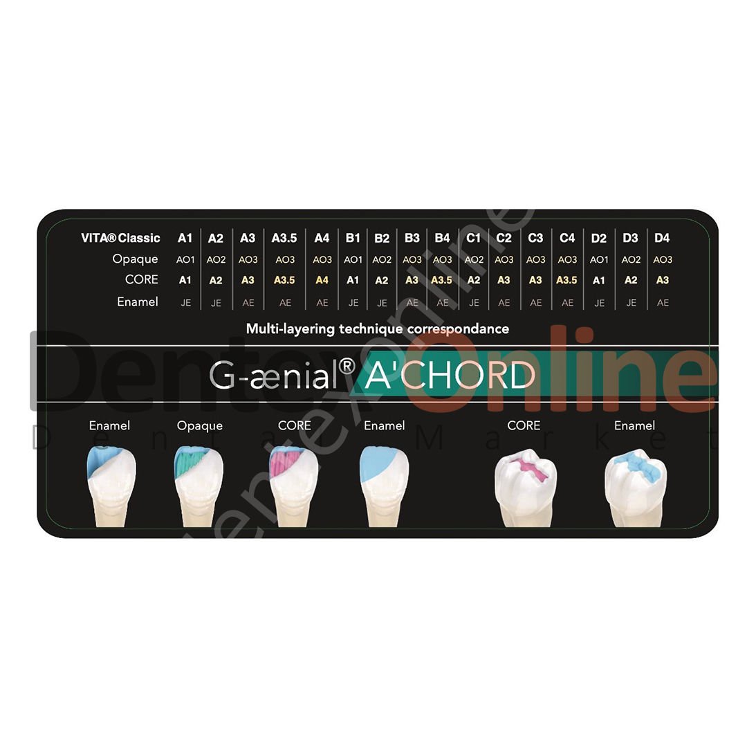 G-ænial A’CHORD Custom SHADE GUIDE
